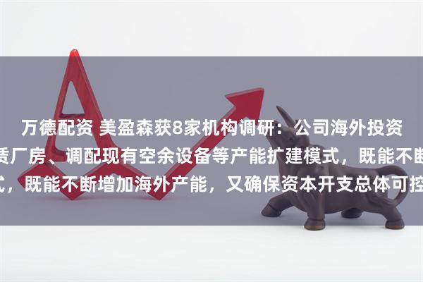 万德配资 美盈森获8家机构调研：公司海外投资较为谨慎，主要采取租赁厂房、调配现有空余设备等产能扩建模式，既能不断增加海外产能，又确保资本开支总体可控（附调研问答）