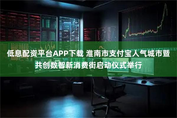 低息配资平台APP下载 淮南市支付宝人气城市暨共创数智新消费街启动仪式举行